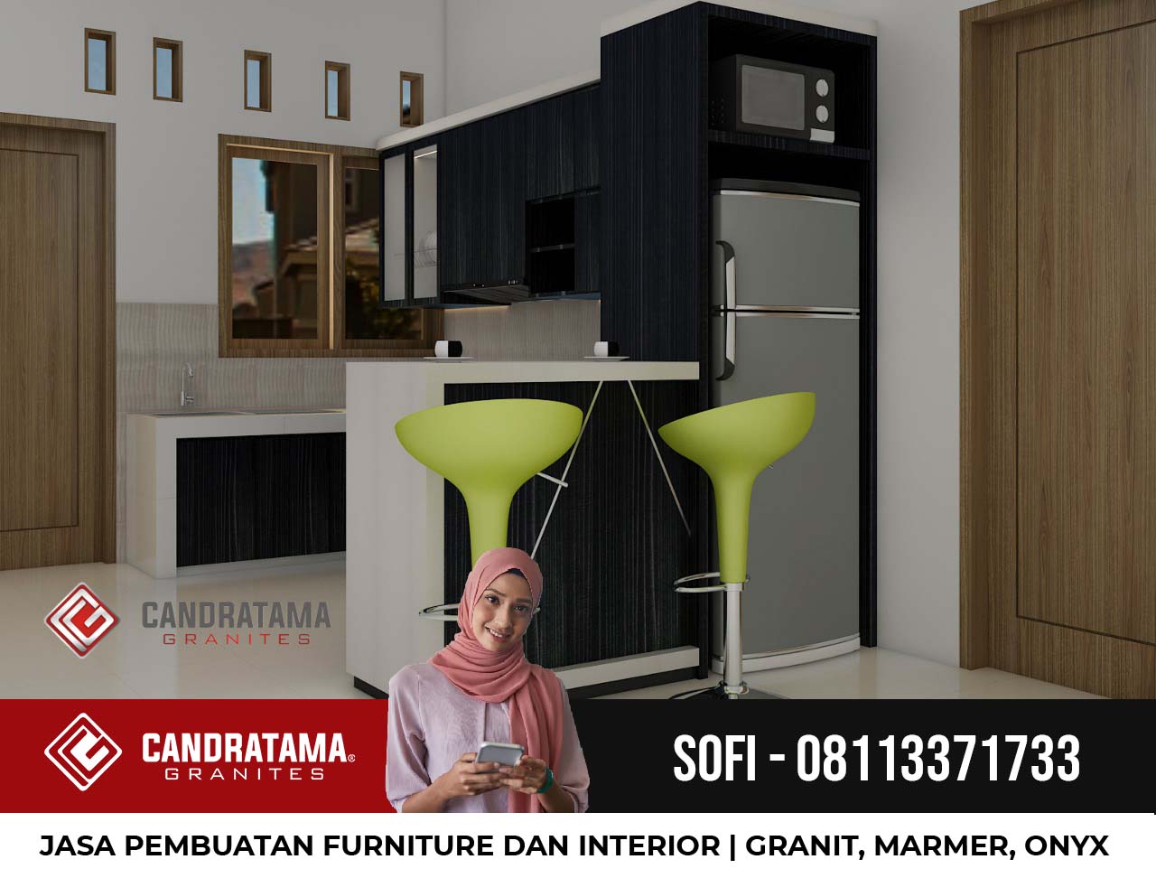 Jasa Pembuatan Kitchen Set Minimalis Elegan