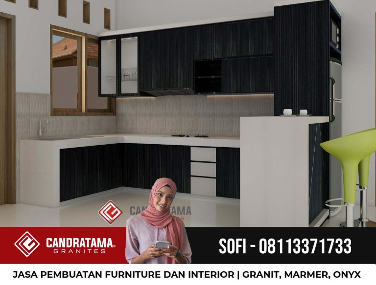 Jasa Pembuatan Kitchen Set Minimalis Elegan