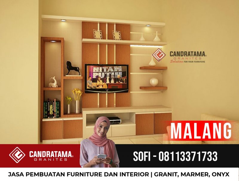 Desain interior backdrop resepsionis kantor Malang-desain interior backdrop tv minimalis Malang -rak tv minimalis Malang-lemari tv minimalis Malang-meja resepsionis Malang-interior kantor Malang-backdrop tv ruang keluarga Malang