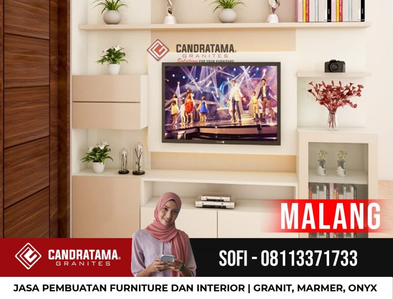 Desain interior backdrop resepsionis kantor Malang-desain interior backdrop tv minimalis Malang -rak tv minimalis Malang-lemari tv minimalis Malang-meja resepsionis Malang-interior kantor Malang-backdrop tv ruang keluarga Malang