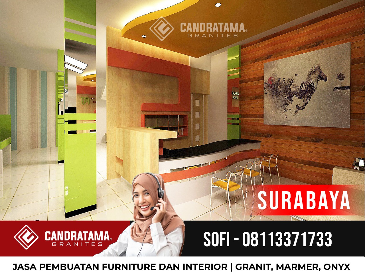 Desain Interior Ruang Kantor Keren Kediri Tulungagung