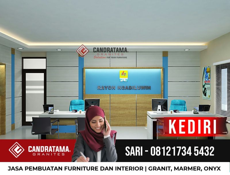 Desain interior backdrop resepsionis kantor kediri-desain interior backdrop tv minimalis kediri -rak tv minimalis kediri-lemari tv minimalis kediri-meja resepsionis kediri-interior kantor kediri