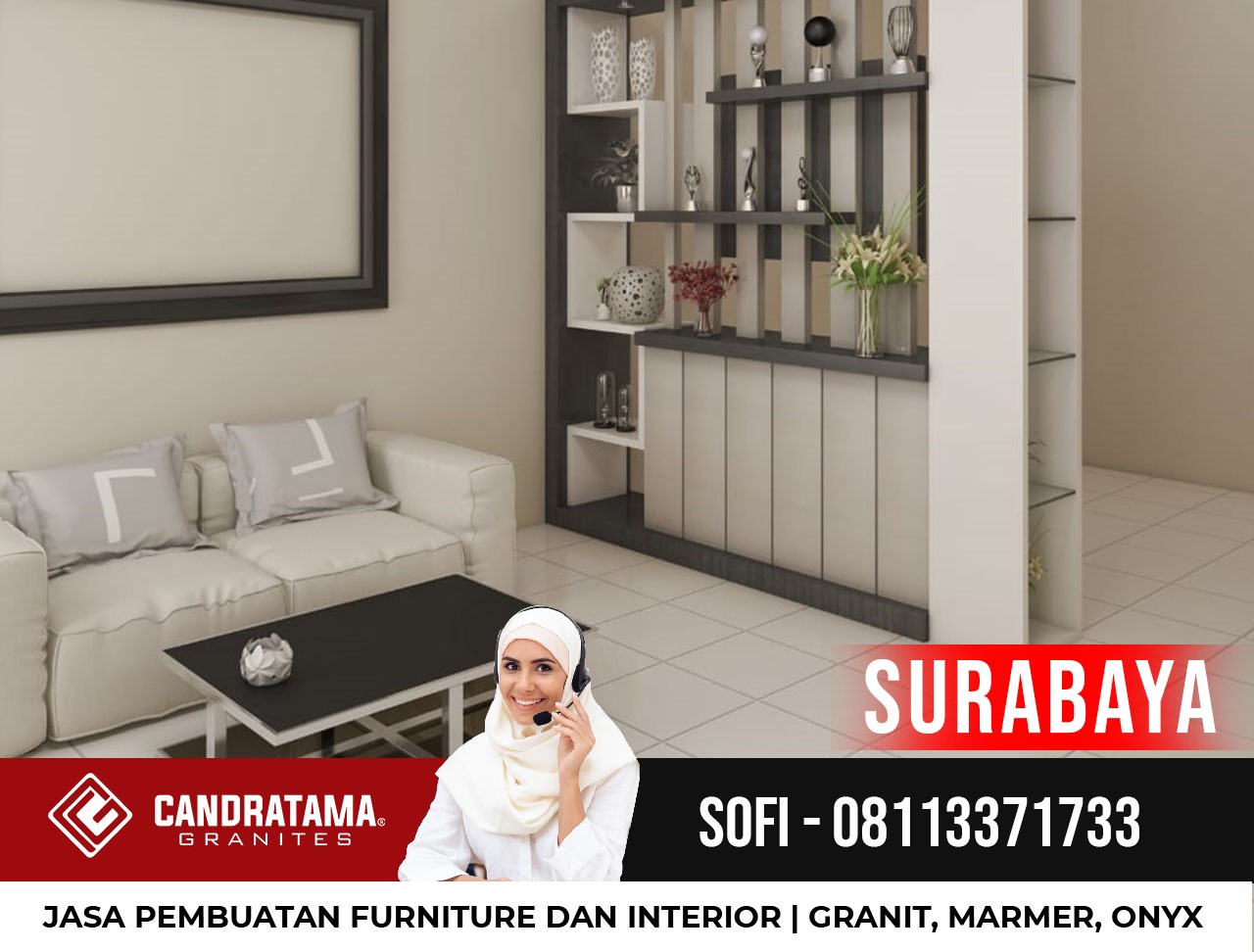 Jual Desain Interior Penyekat Ruang Kamar Minimalis, Mewah & Elegan ...