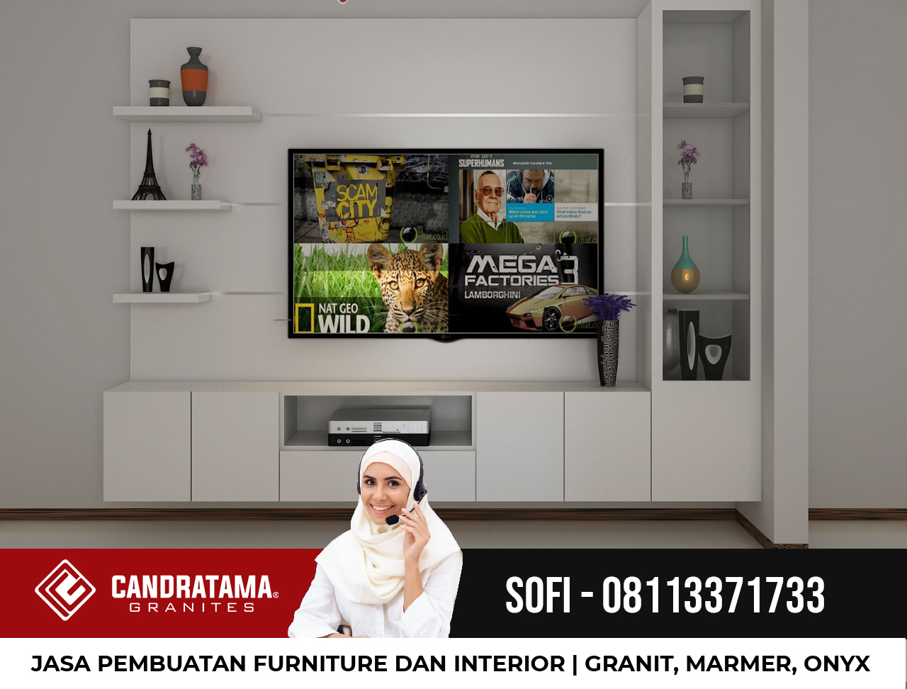 Ide Inspirasi Desain Backdrop TV Kekinian