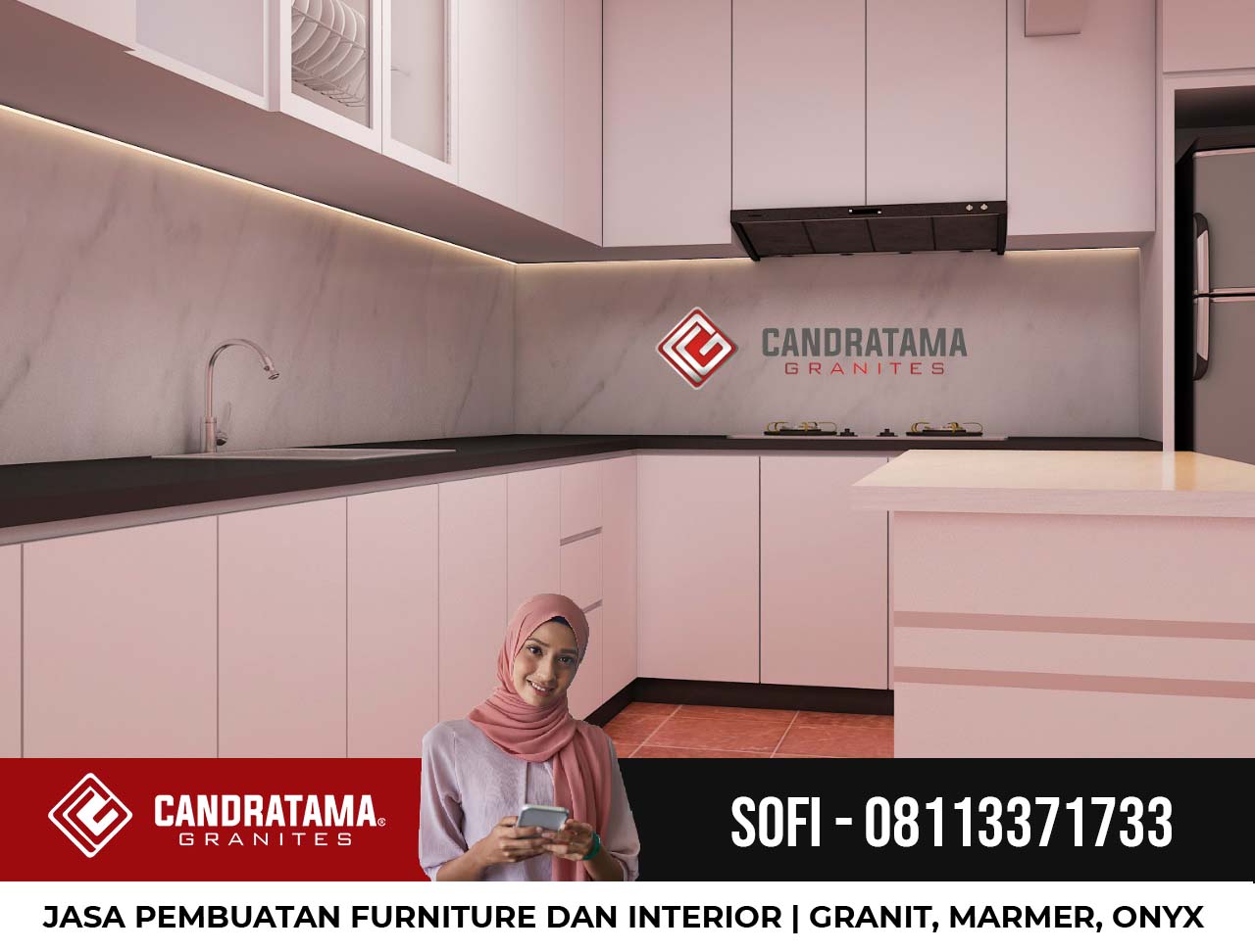 Jasa Pembuatan Kitchen Set Minimalis Elegan