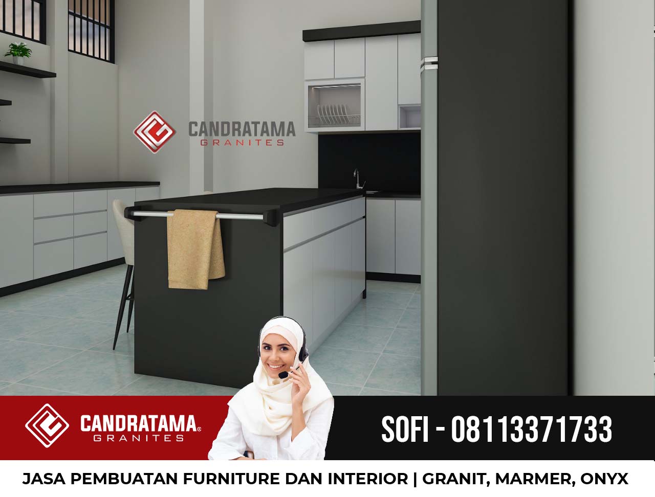 kitchen set kediri jawa timur minimalis modern